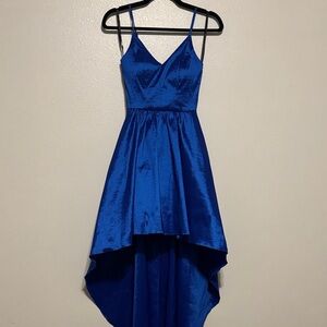 B Darlin Royal Blue High-Low Dress